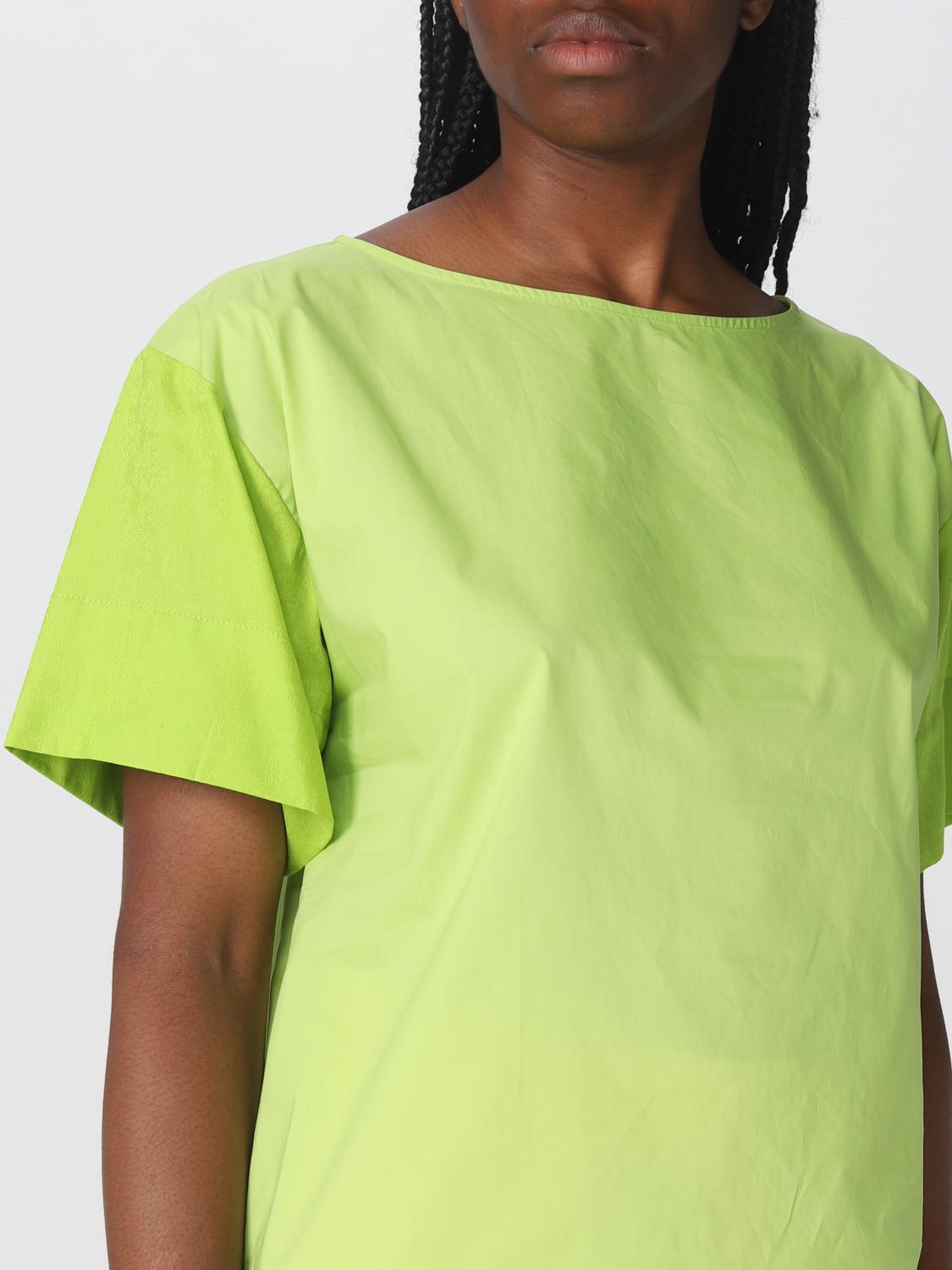 SEMICOUTURE T-SHIRTS: T-shirt Semicouture in cotone, Verde - Img 4