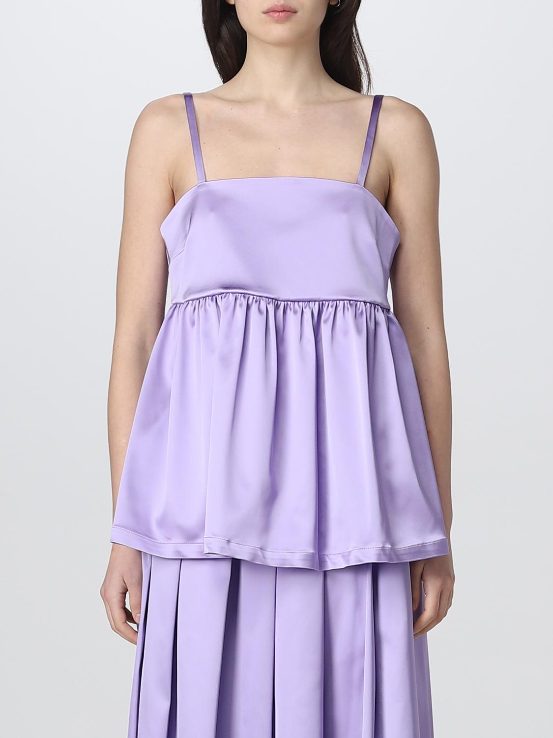 SEMICOUTURE TOP: Top Semicouture in duchesse, Glicine - Img 1