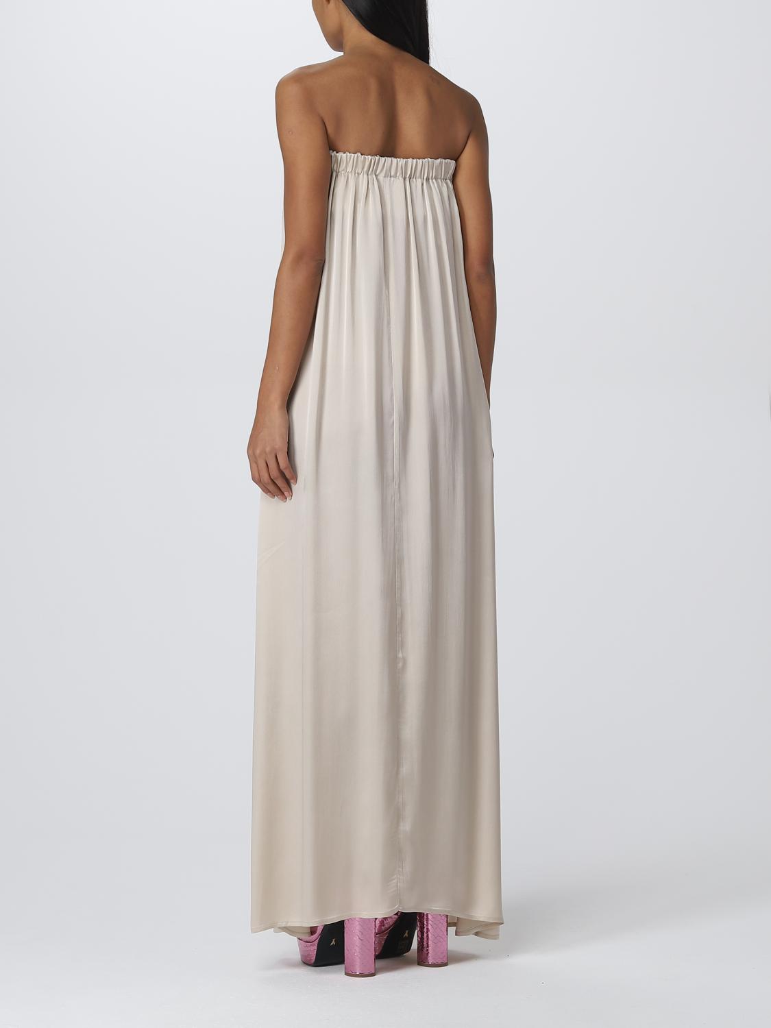 SEMICOUTURE VESTIDO: Vestido mujer Semicouture, Beige - Img 2