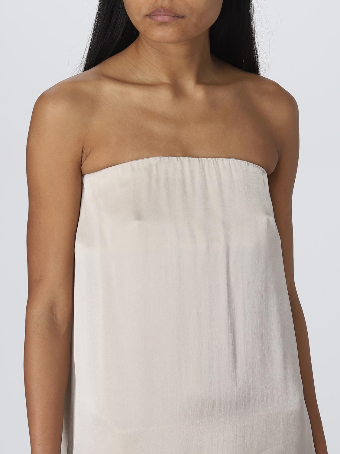 SEMICOUTURE VESTIDO: Vestido mujer Semicouture, Beige - Img 3