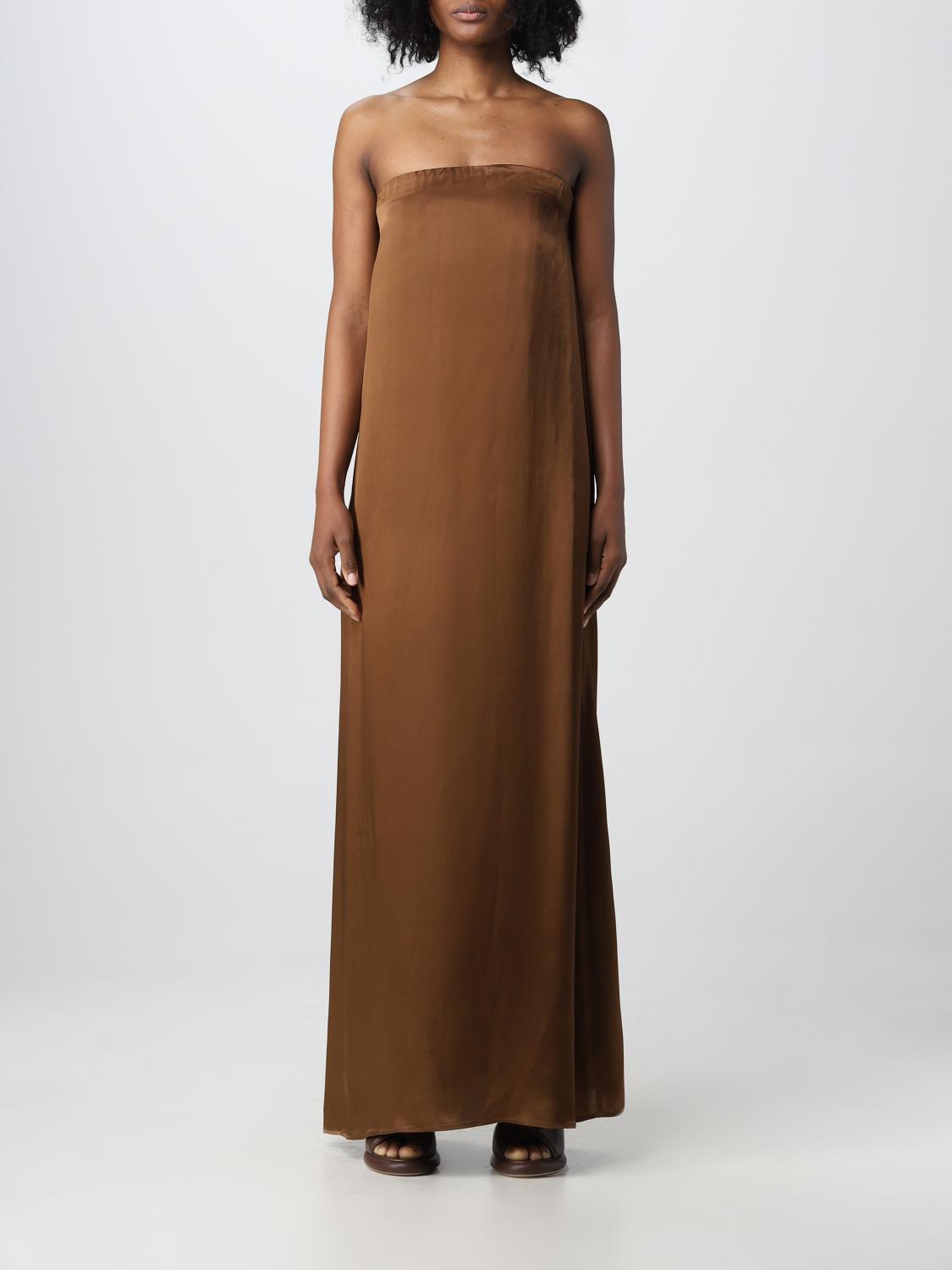SEMICOUTURE VESTIDO: Vestido mujer Semicouture, Marrón Oscuro - Img 1