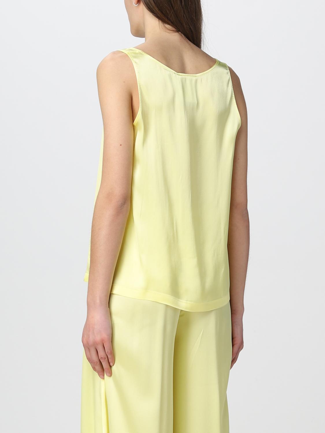 SEMICOUTURE TOP: Top Semicouture in satin, Giallo - Img 2
