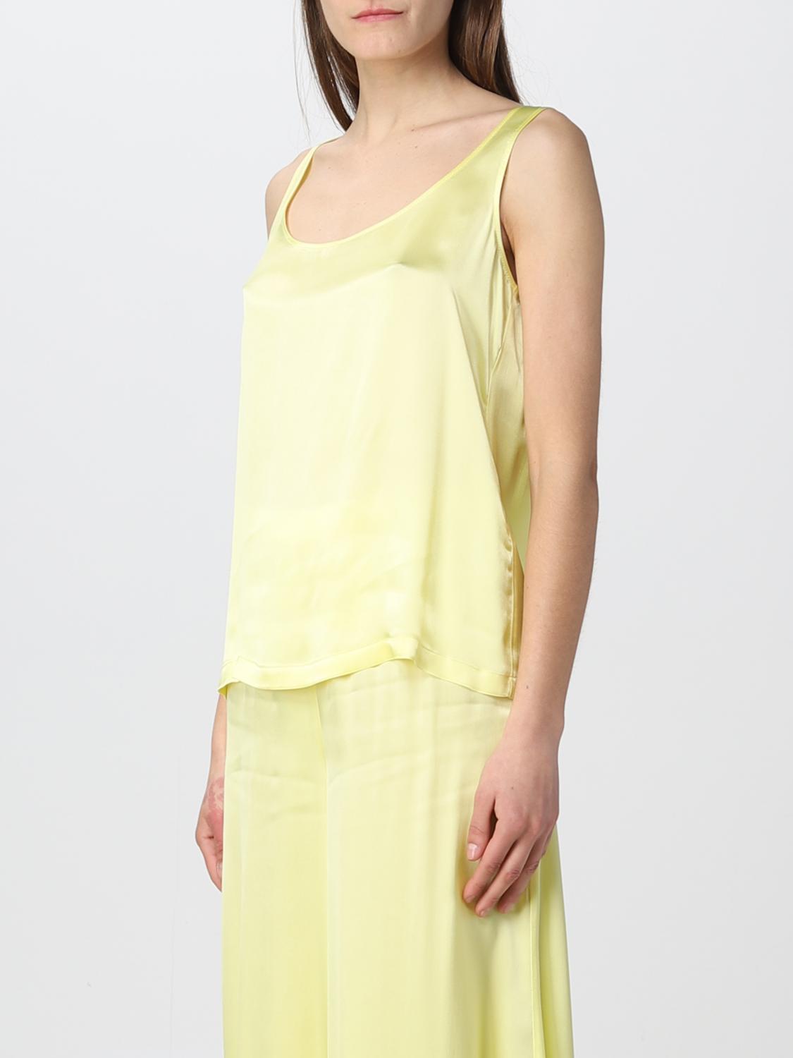 SEMICOUTURE TOP: Top Semicouture in satin, Giallo - Img 3