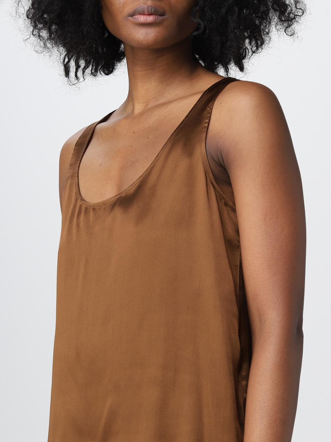 SEMICOUTURE TOP: Top Semicouture in satin, Moro - Img 3