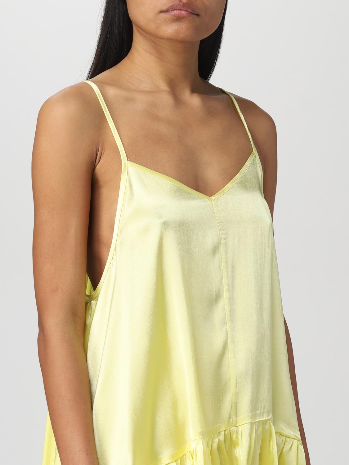 SEMICOUTURE TOP: Top Semicouture in satin, Giallo - Img 3