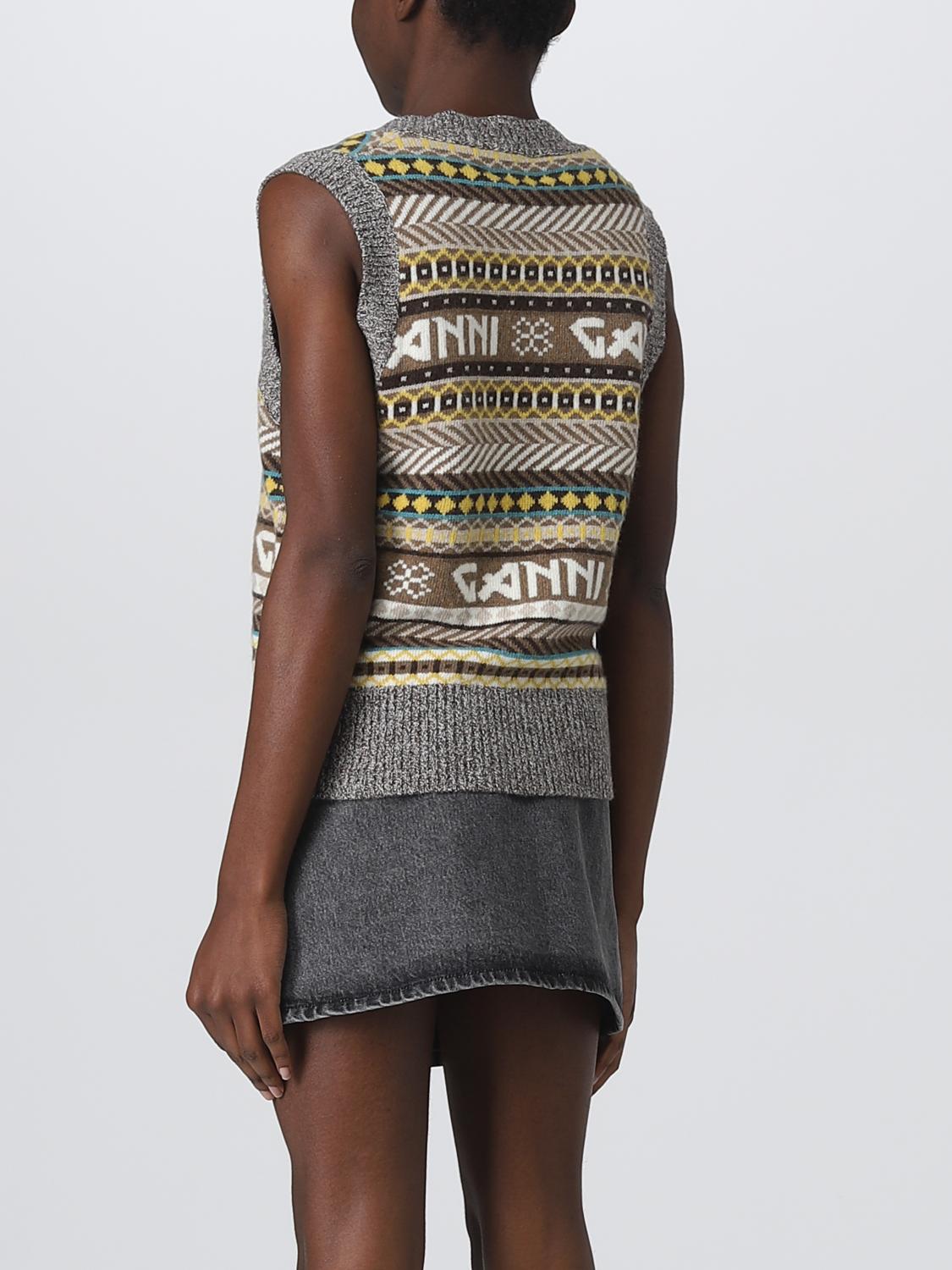 GANNI WESTE: Pullover damen Ganni, Beige - Img 3