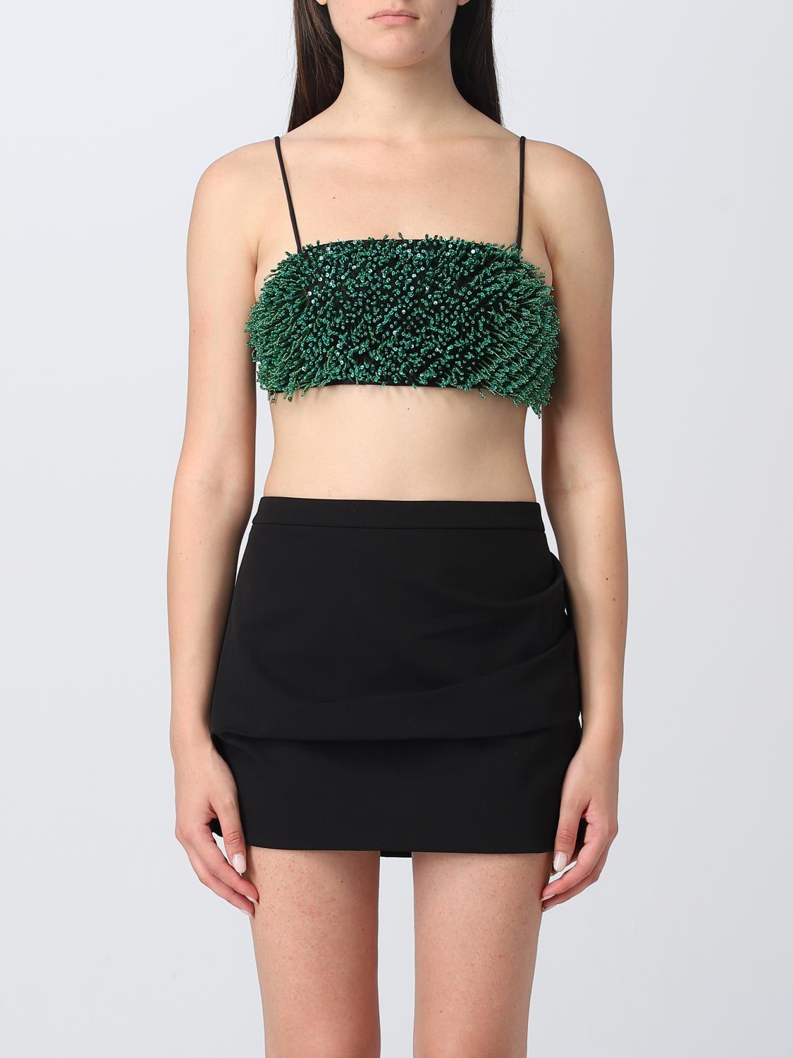 GANNI TOP: Top e bluse donna Ganni, Nero - Img 1