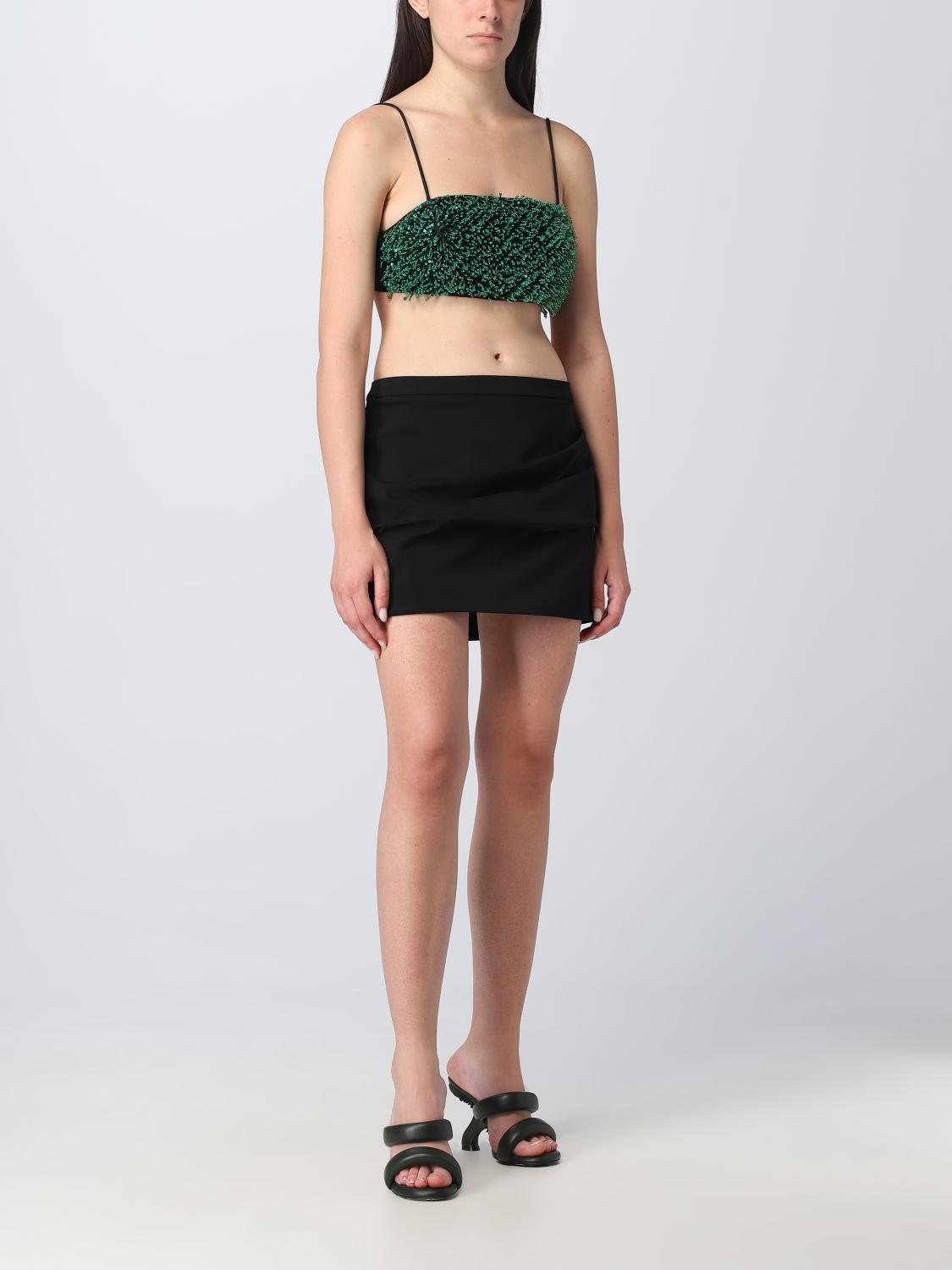 GANNI TOP: Top e bluse donna Ganni, Nero - Img 2