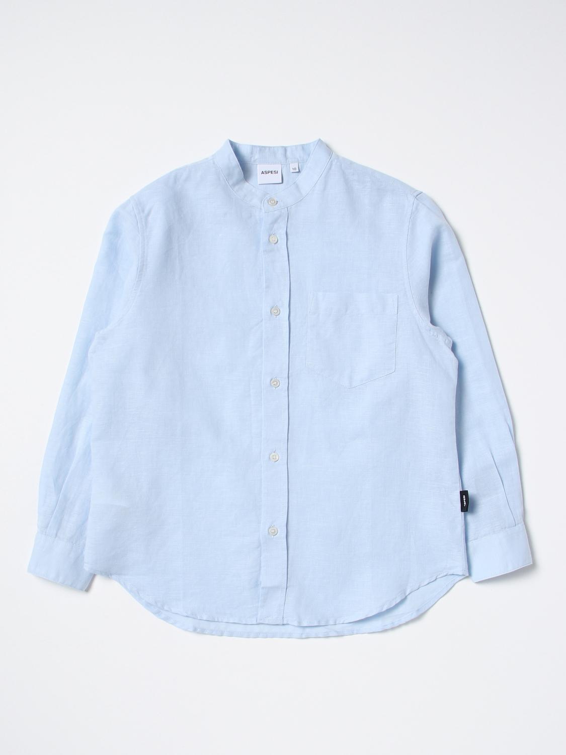 ASPESI SHIRT: Shirt kids Aspesi, Gnawed Blue - Img 1