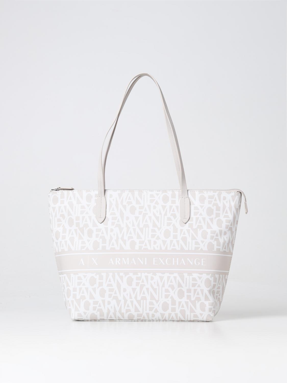ARMANI EXCHANGE BORSA A SPALLA: Borsa a spalla donna armani exchange, Beige - Img 1