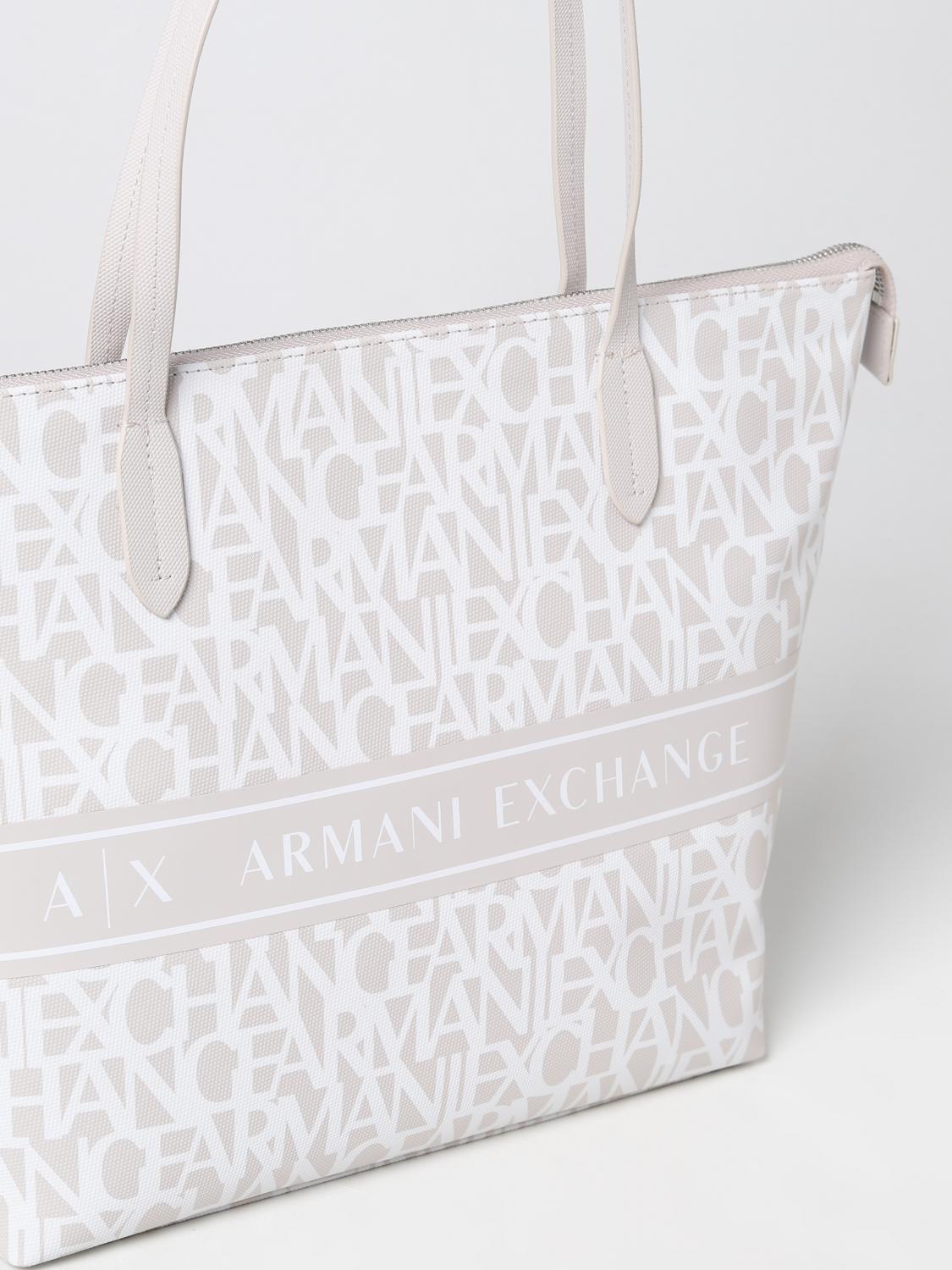 ARMANI EXCHANGE BORSA A SPALLA: Borsa a spalla donna armani exchange, Beige - Img 3