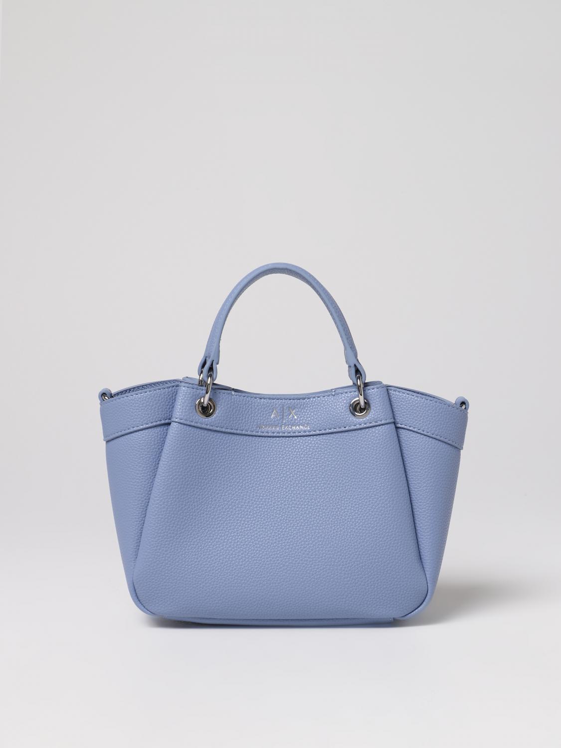 ARMANI EXCHANGE MINI BAG: Shoulder bag woman Armani Exchange, Sky Blue - Img 1