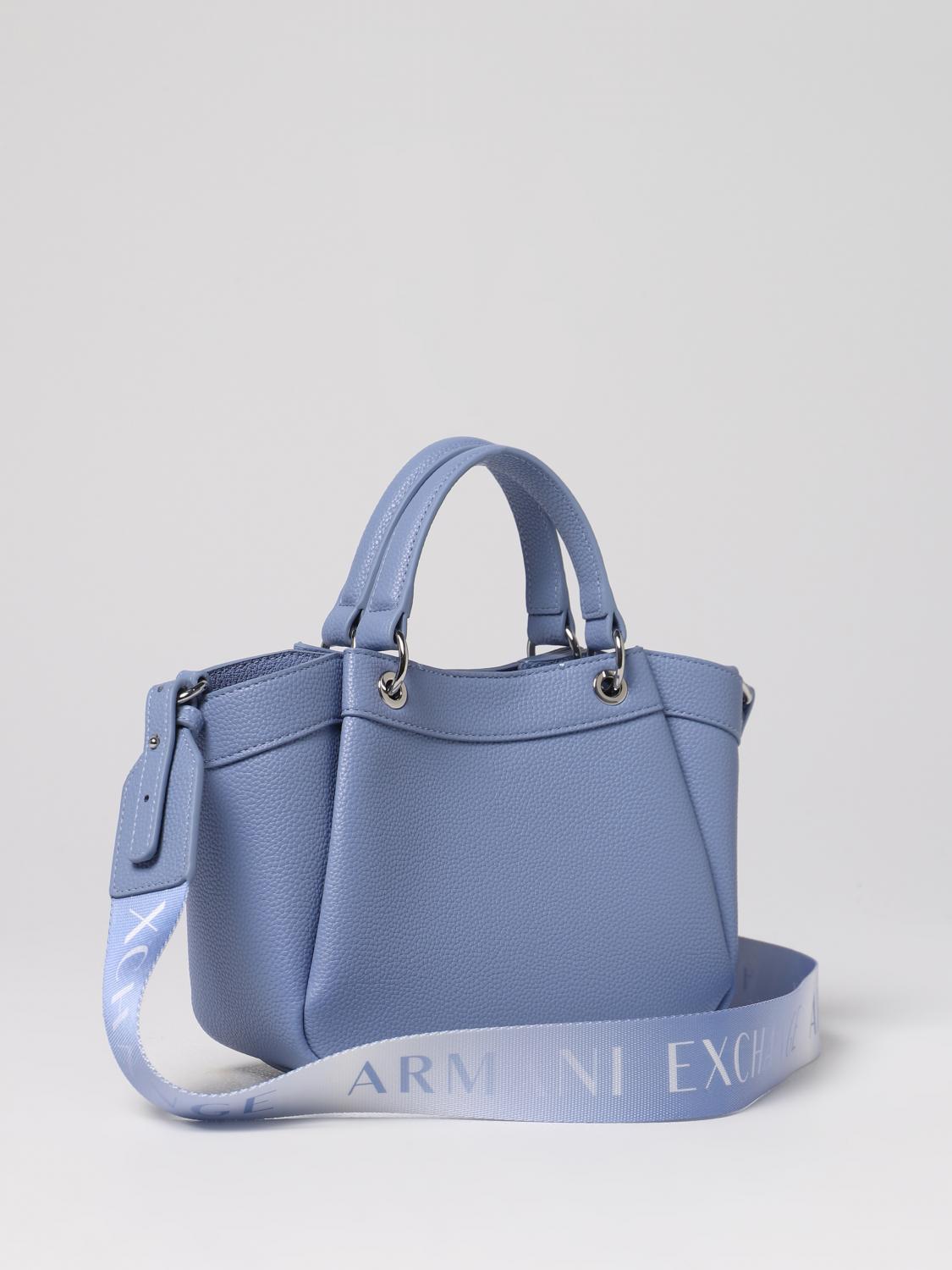 ARMANI EXCHANGE MINI BAG: Shoulder bag woman Armani Exchange, Sky Blue - Img 2