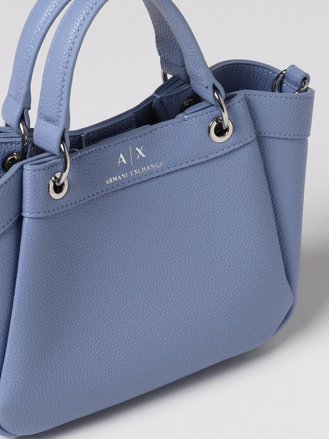 ARMANI EXCHANGE MINI BAG: Shoulder bag woman Armani Exchange, Sky Blue - Img 3