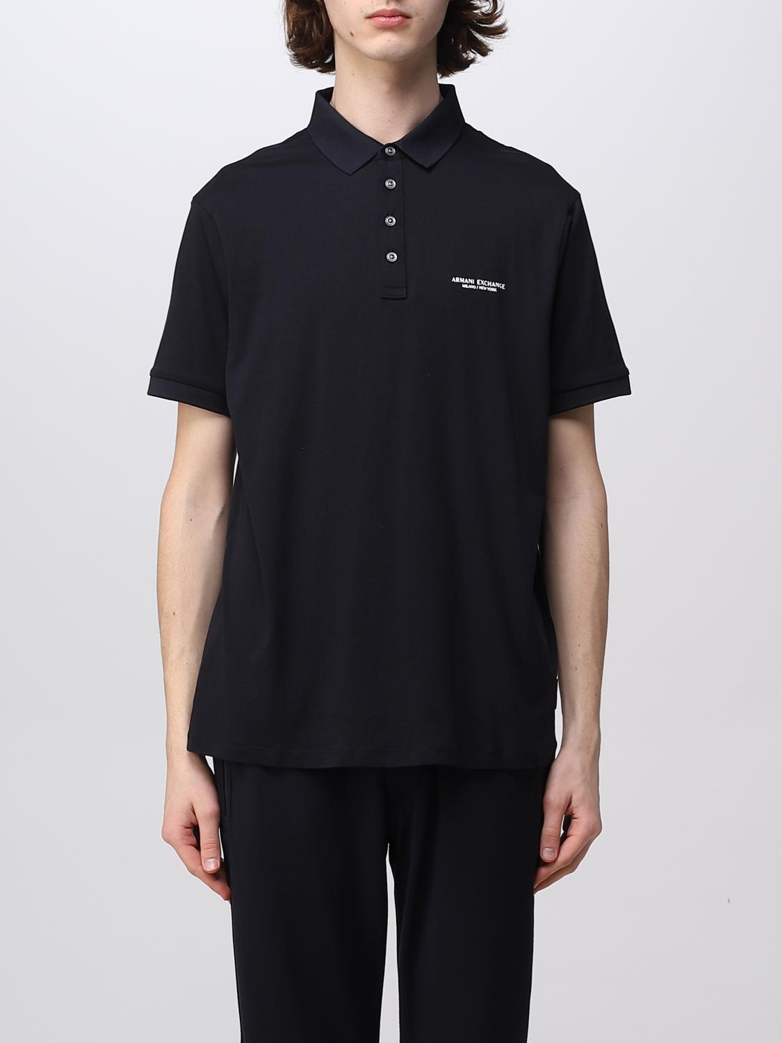 ARMANI EXCHANGE POLO: Polo Armani Exchange in cotone, Blue - Img 1