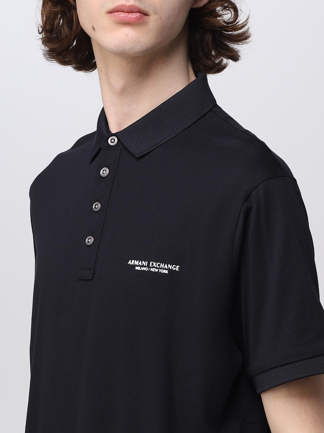 ARMANI EXCHANGE POLO: Polo Armani Exchange in cotone, Blue - Img 4