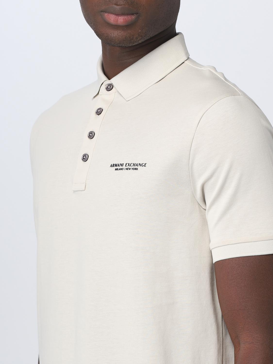 ARMANI EXCHANGE POLO: Polo Armani Exchange in cotone, Beige - Img 3