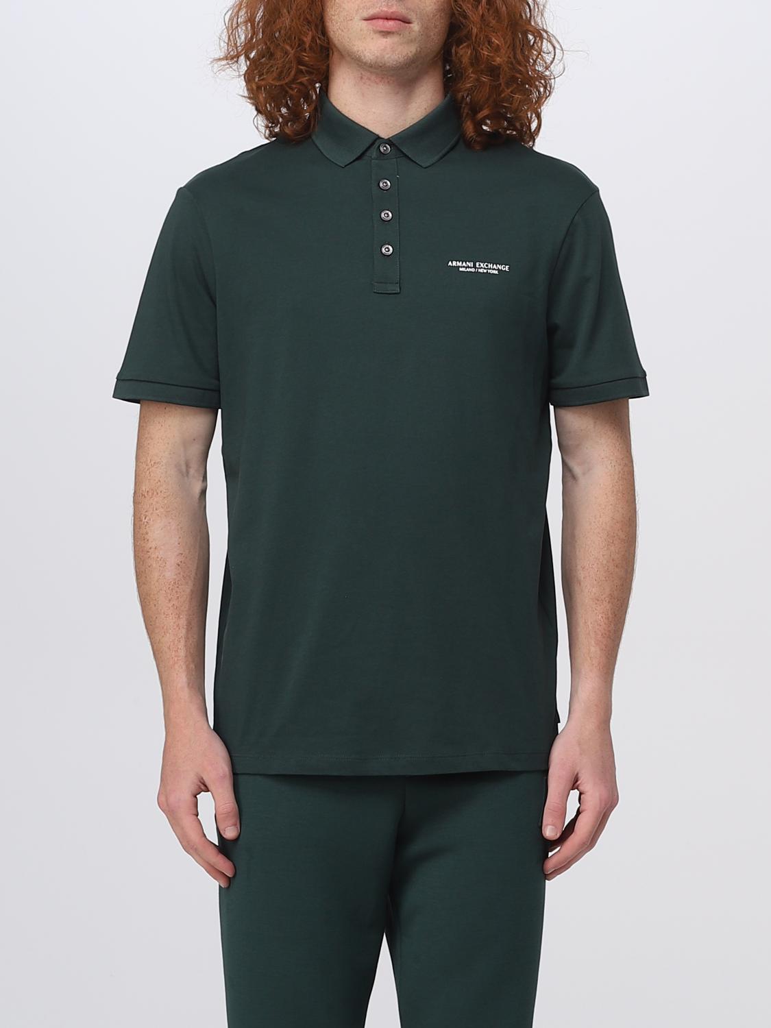 ARMANI EXCHANGE POLO: Polo Armani Exchange in cotone, Petrolio - Img 1