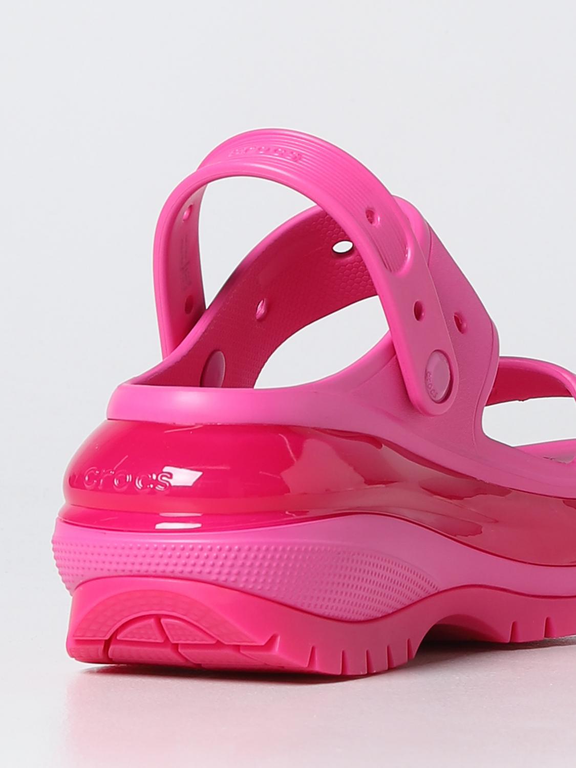 CROCS FLACHE SANDALEN: Schuhe damen Crocs, Fuchsia - Img 3
