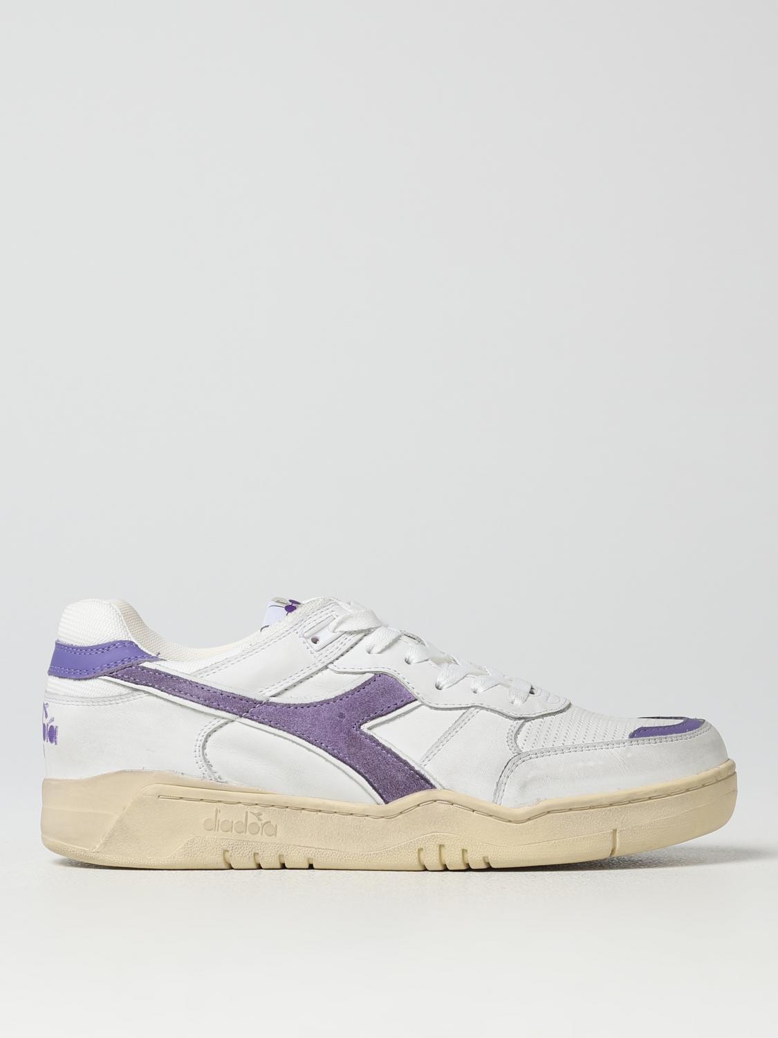 DIADORA HERITAGE SNEAKERS: Sneakers B.560 Used Diadora Heritage in pelle, Latte - Img 1