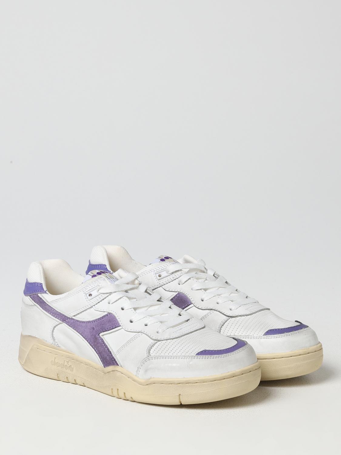 DIADORA HERITAGE SNEAKERS: Sneakers B.560 Used Diadora Heritage in pelle, Latte - Img 2