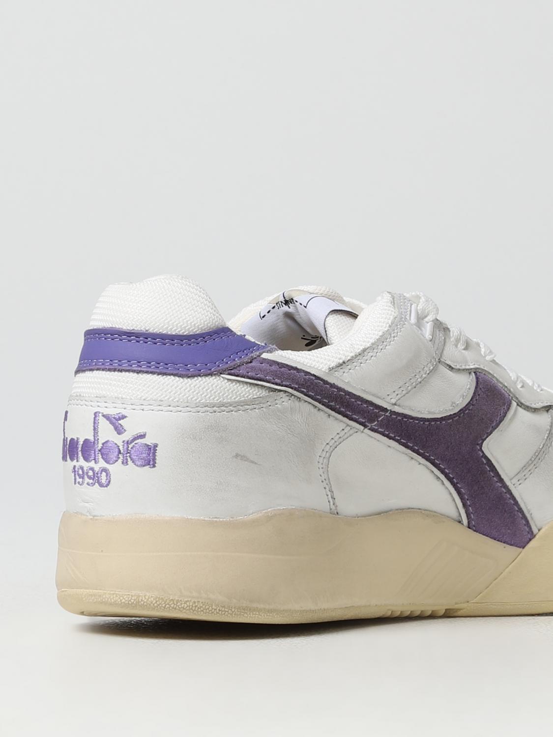 DIADORA HERITAGE SNEAKERS: Sneakers B.560 Used Diadora Heritage in pelle, Latte - Img 3