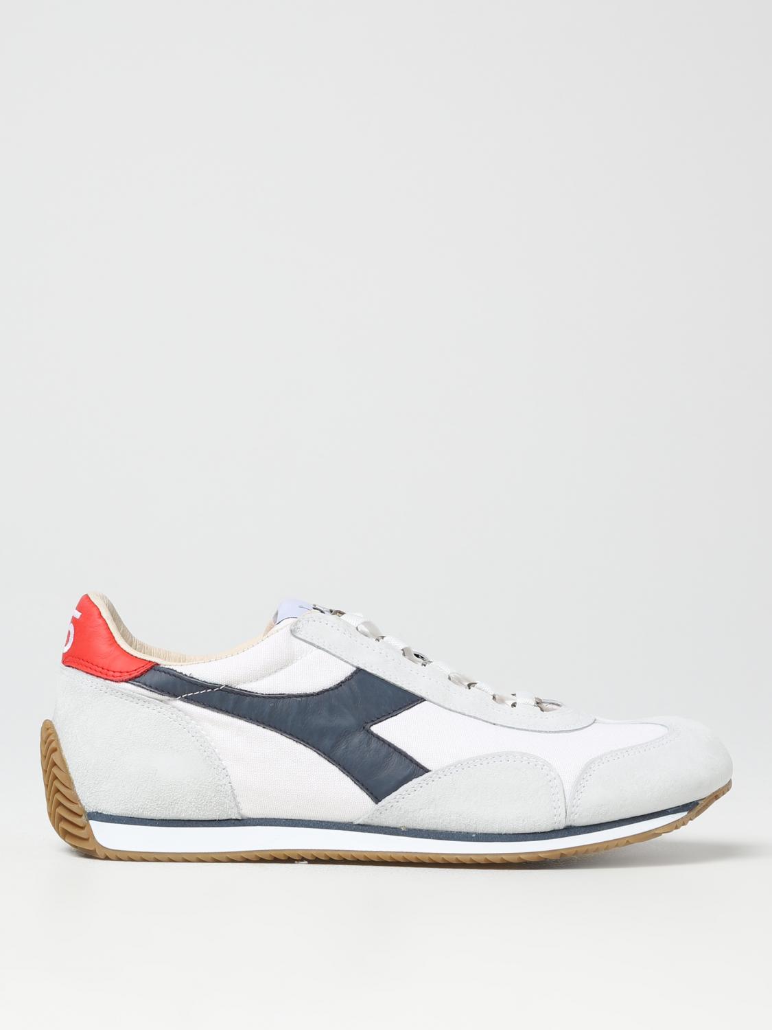 DIADORA HERITAGE SNEAKERS: Sneakers Equipe Diadora Heritage in pelle e canvas, Bianco - Img 1