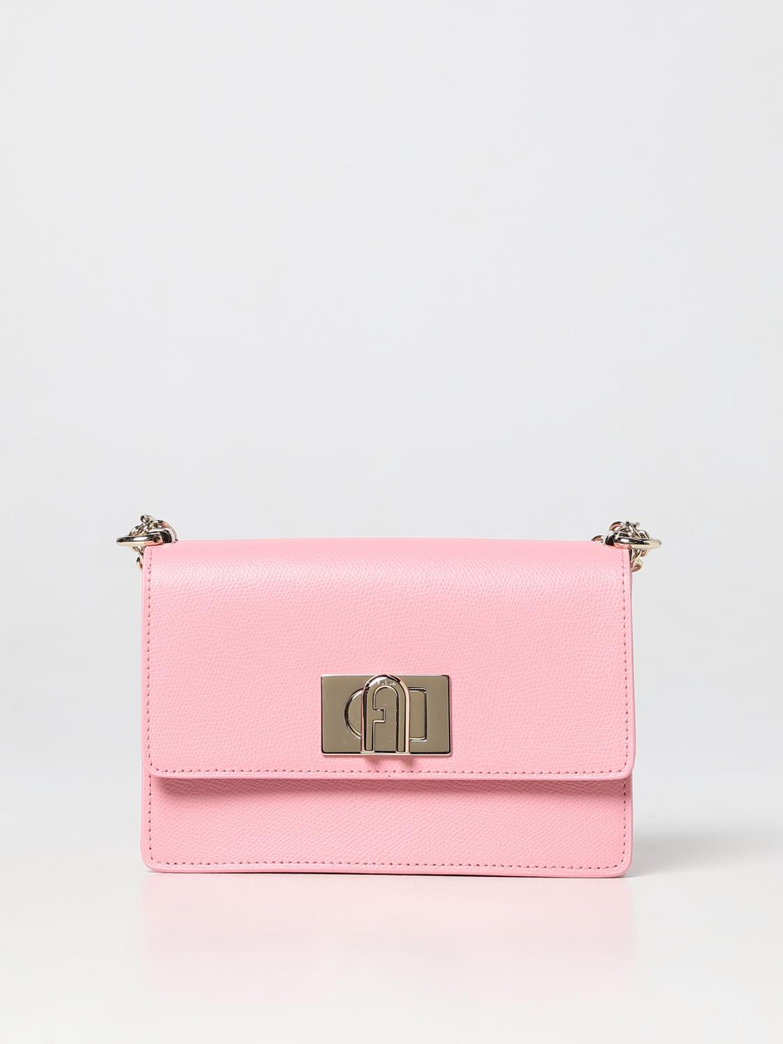 FURLA BORSA MINI: Borsa 1927 Furla in pelle a micro grana, Rosa - Img 1