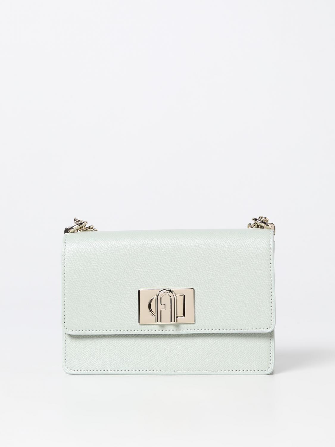 FURLA BORSA MINI: Borsa 1927 Furla in pelle a micro grana, Kaki - Img 1