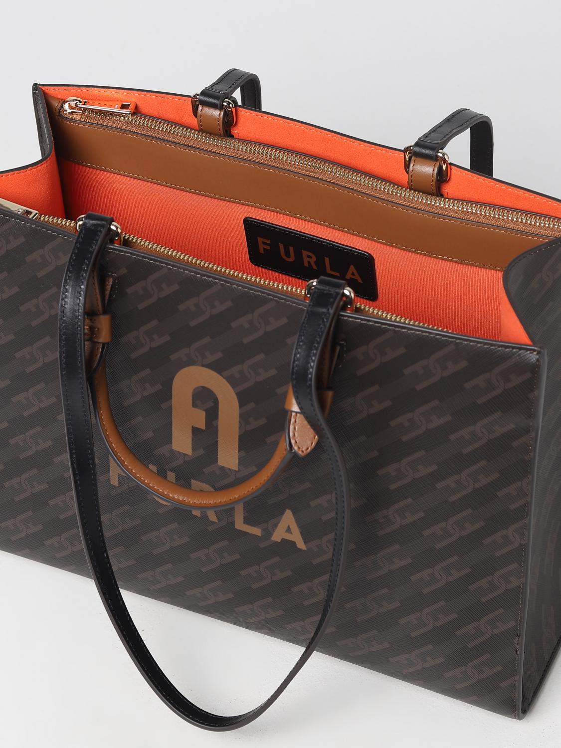 FURLA BOLSO DE MANO: Bolso de hombro mujer Furla, Marrón - Img 3