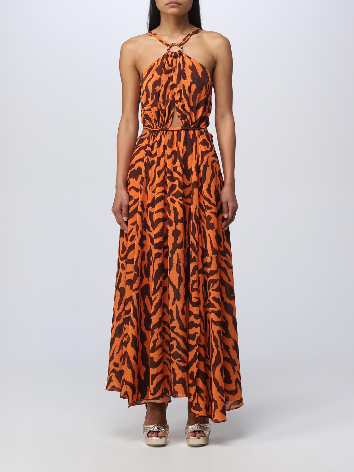 SIMONA CORSELLINI: Dress woman - Orange | Simona Corsellini
