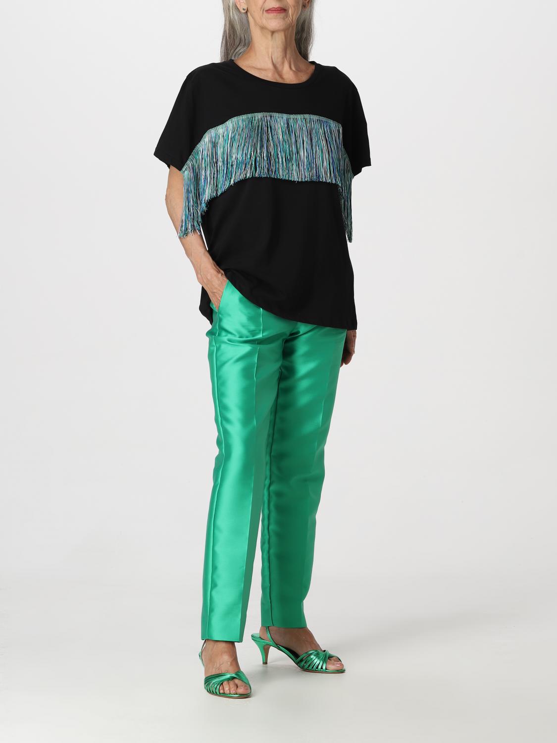 SIMONA CORSELLINI PANTALONES: Pantalón mujer Simona Corsellini, Verde - Img 2