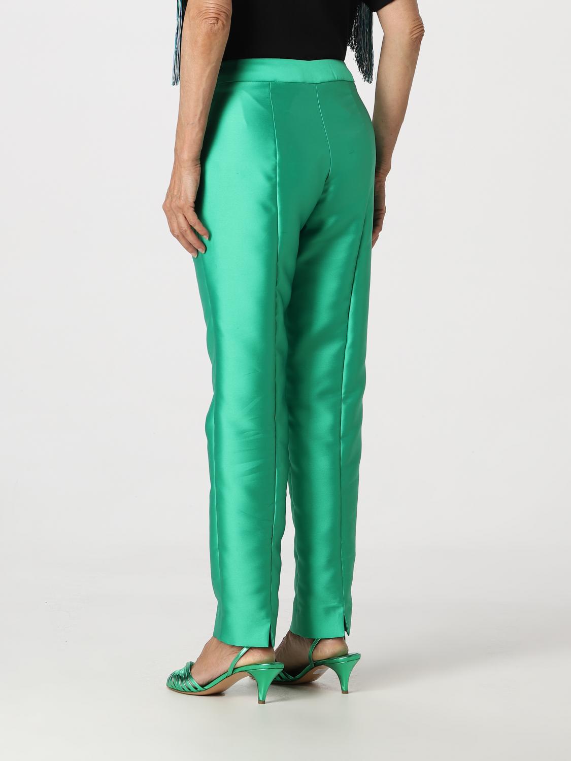 SIMONA CORSELLINI PANTALONES: Pantalón mujer Simona Corsellini, Verde - Img 3