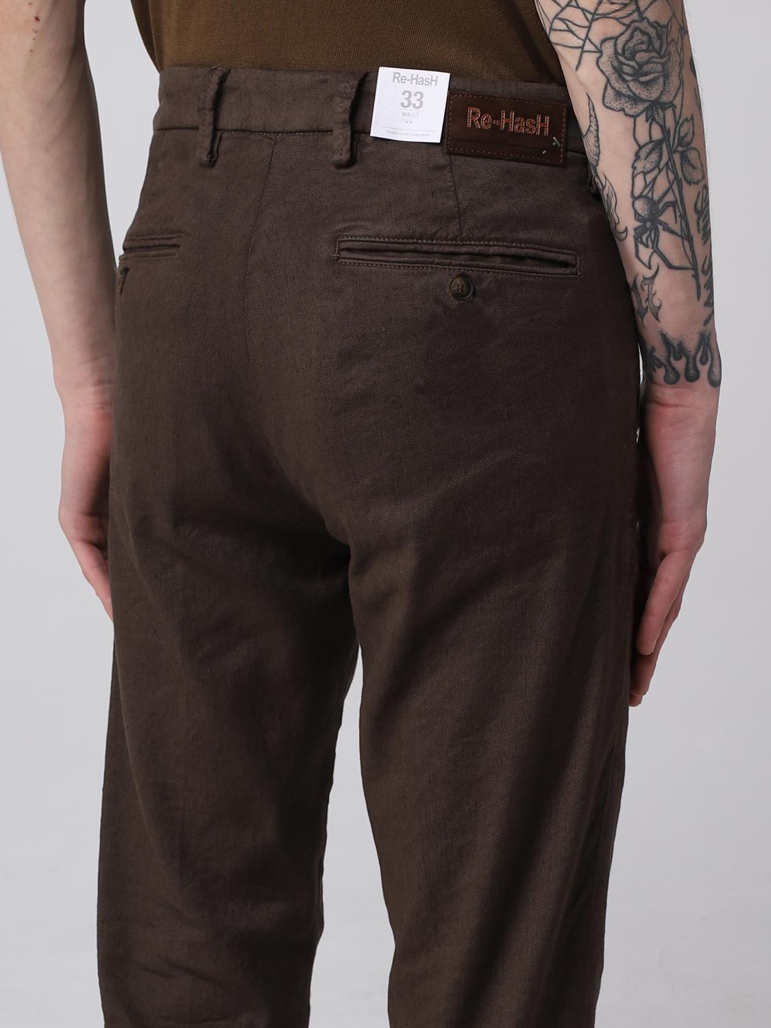 RE-HASH PANTALONES: Pantalón hombre Re-hash, Marrón - Img 3