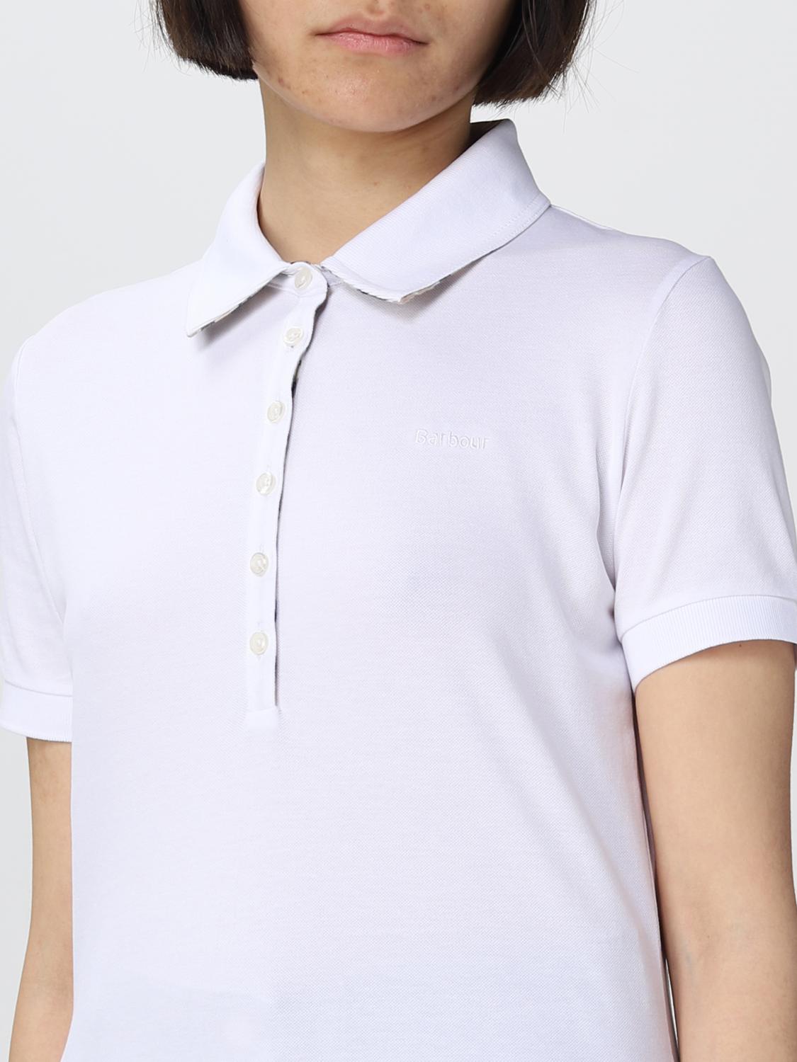 BARBOUR POLO: Polo femme Barbour, Blanc - Img 3