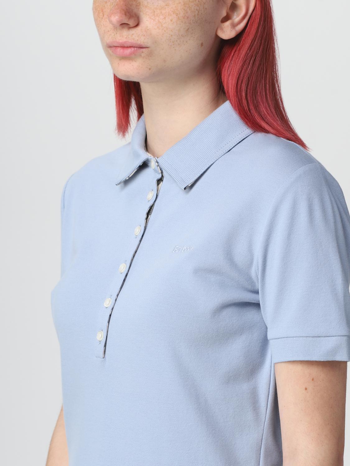 BARBOUR POLO: Polo femme Barbour, Bleu Azur - Img 3