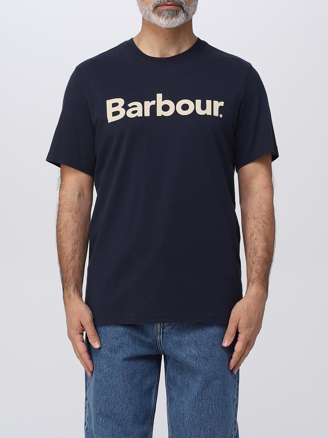 BARBOUR T-SHIRT: T-shirt men Barbour, Blue - Img 1