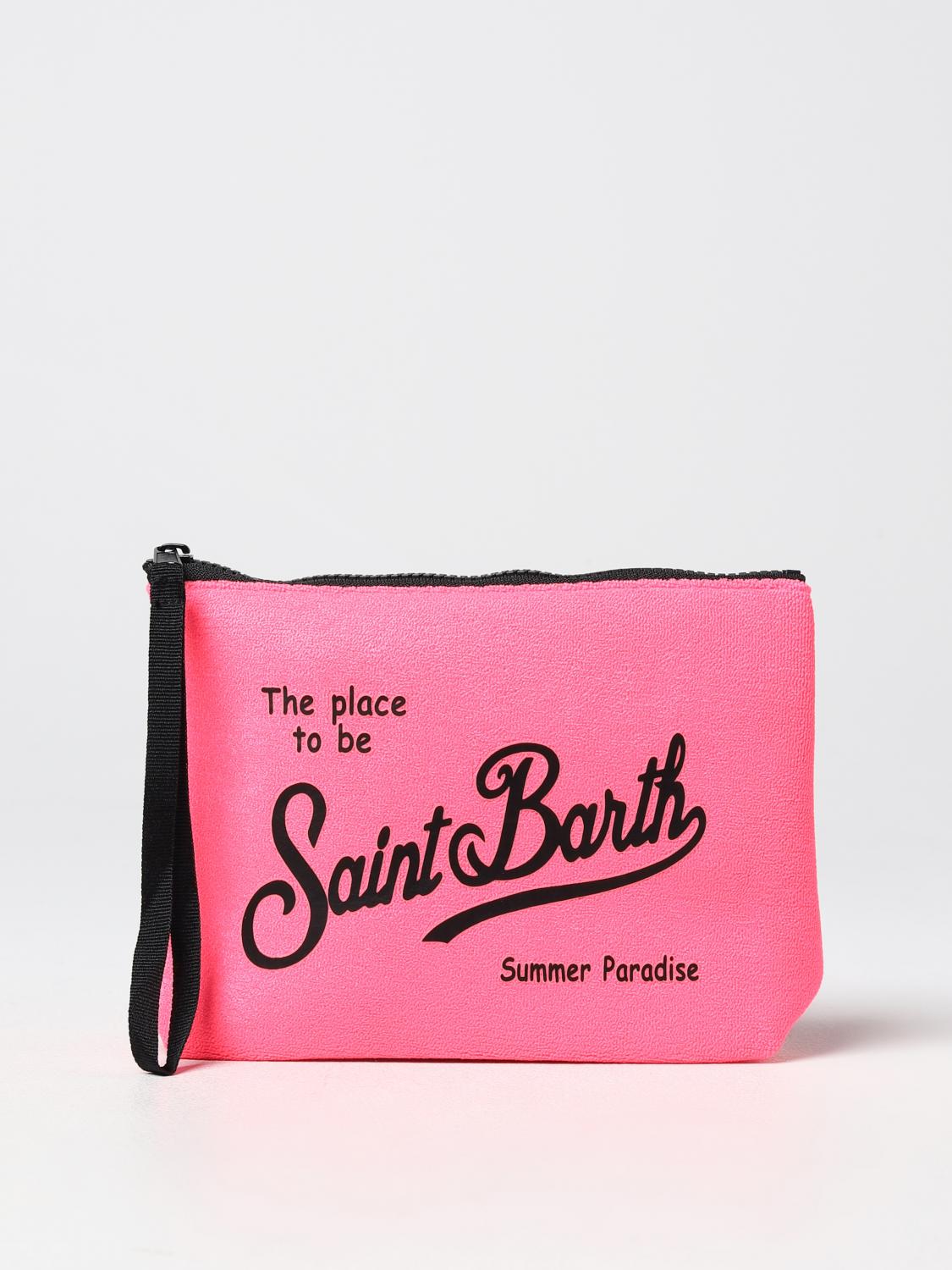 MC2 SAINT BARTH BORSA: Clutch Aline Mc2 Saint Barth in spugna, Fuxia - Img 1