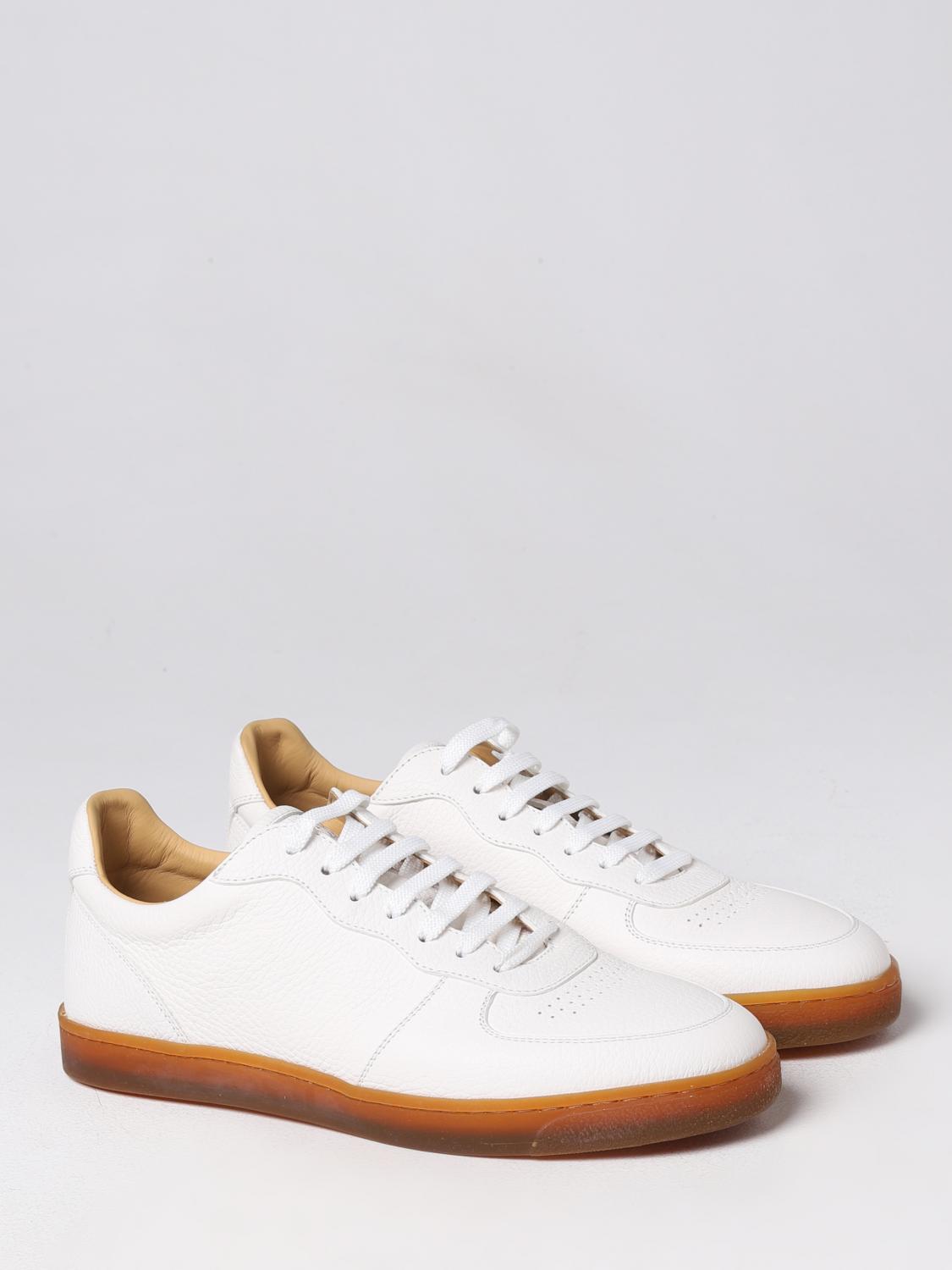 BRUNELLO CUCINELLI SNEAKERS: Brunello Cucinelli sneakers in textured leather, White - Img 2