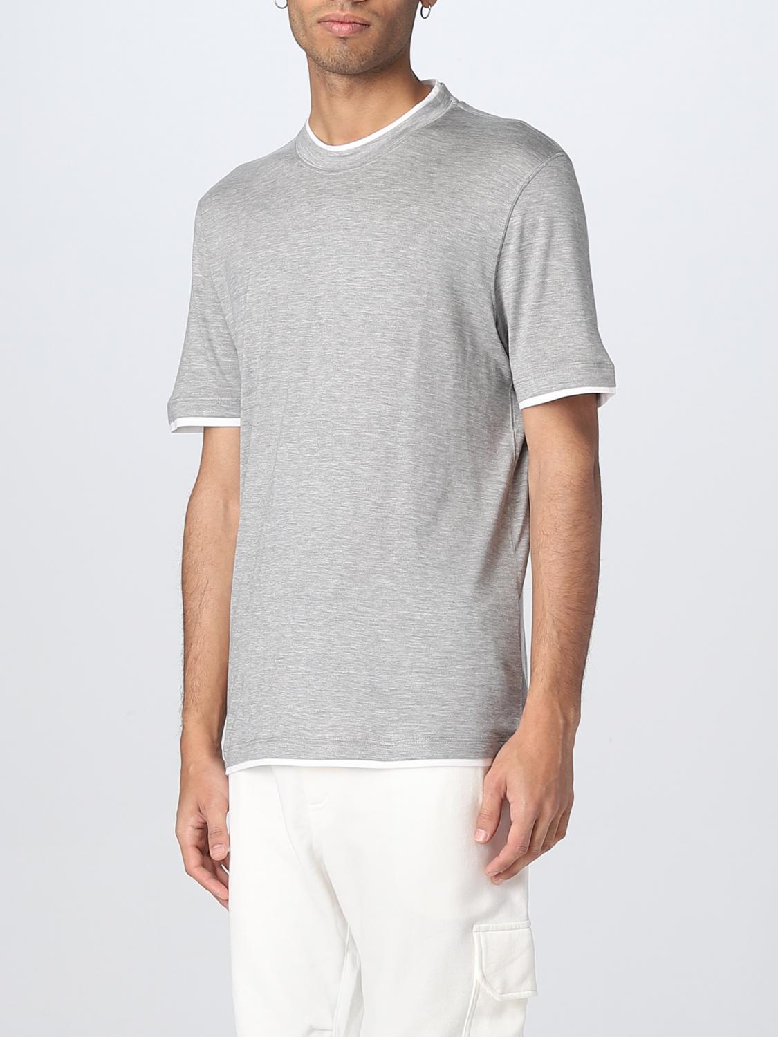 Brunello Cucinelli cotton T-shirt - Grey | MTB377427 | GIGLIO.COM