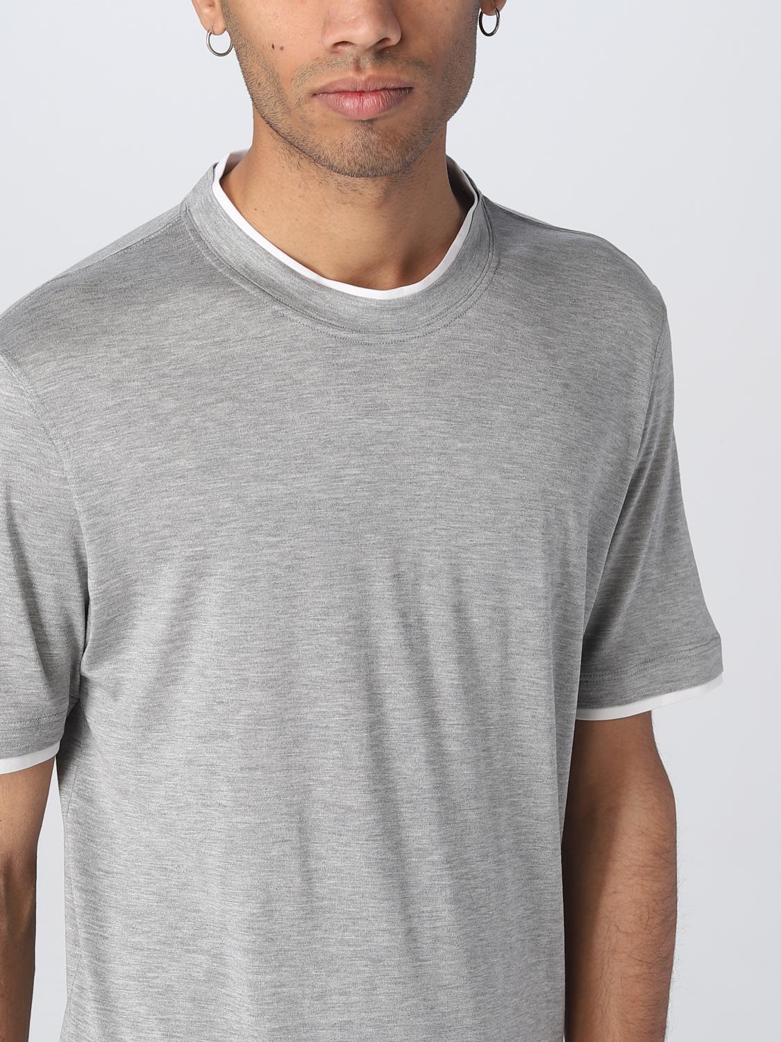 Brunello Cucinelli cotton T-shirt - Grey | MTB377427 | GIGLIO.COM