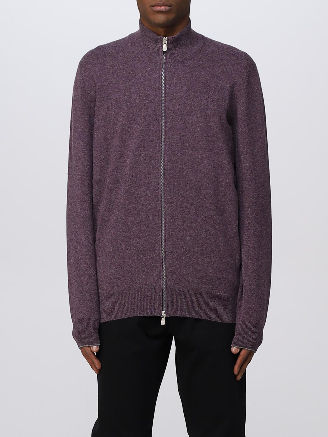 BRUNELLO CUCINELLI STRICKJACKE: Pullover herren Brunello Cucinelli, Violett - Img 1