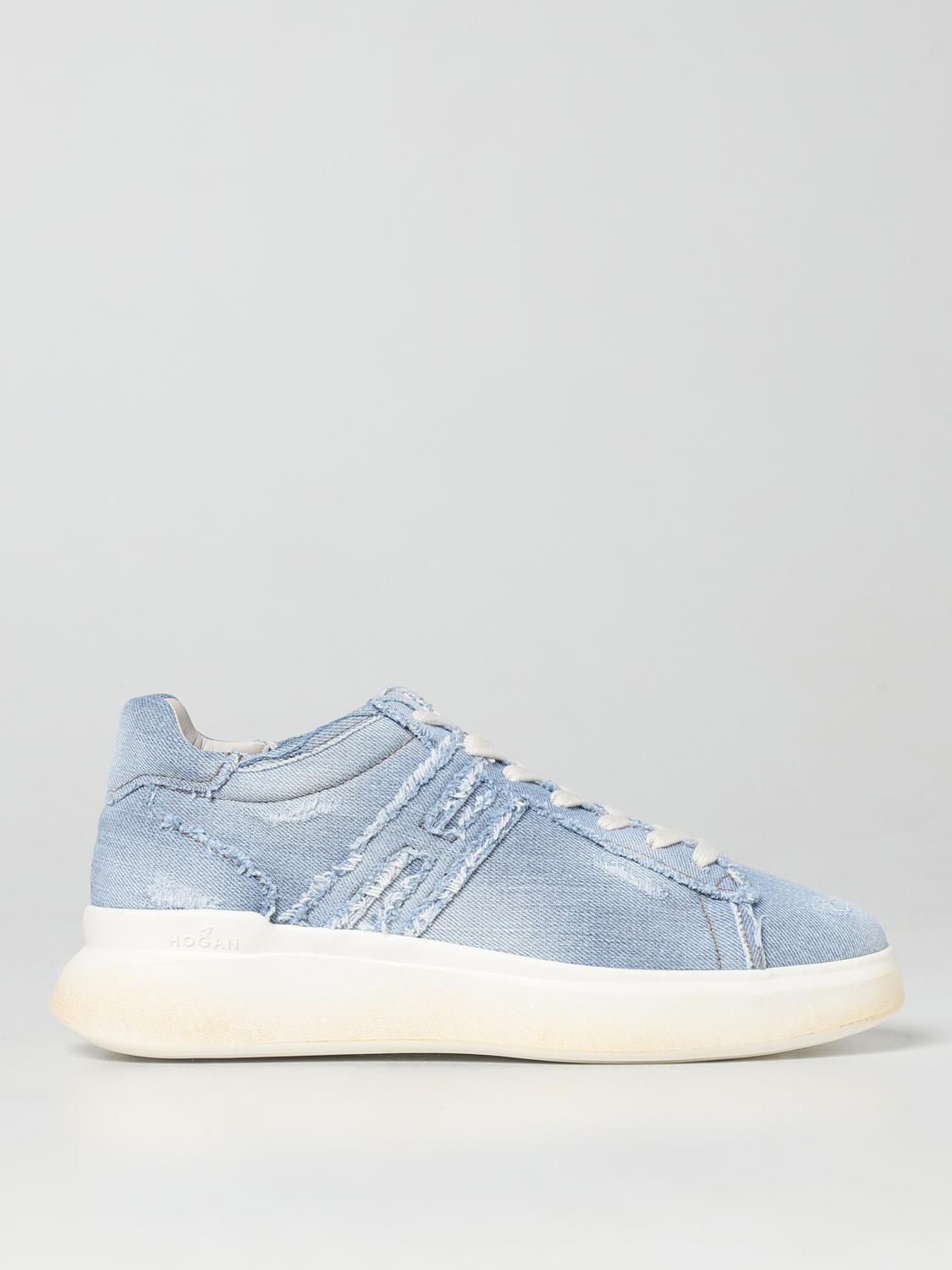 HOGAN: H580 denim sneakers - Denim | Hogan sneakers