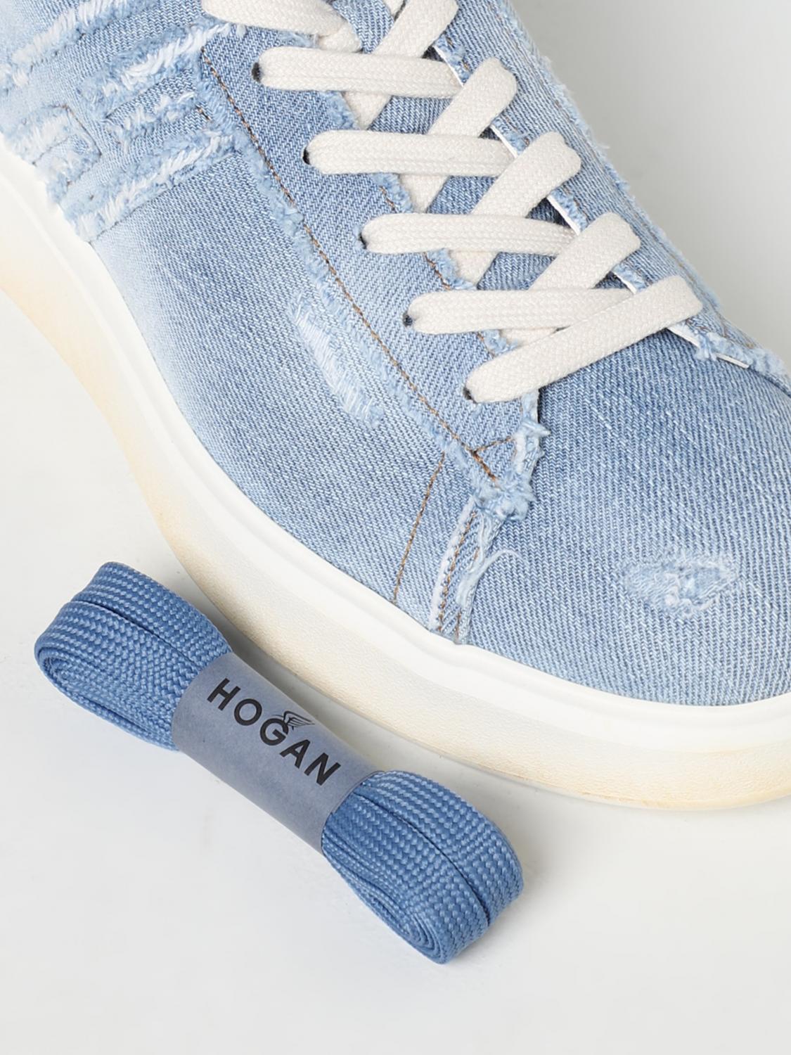 HOGAN SNEAKERS: Sneakers H580 Hogan in denim, Denim - Img 4