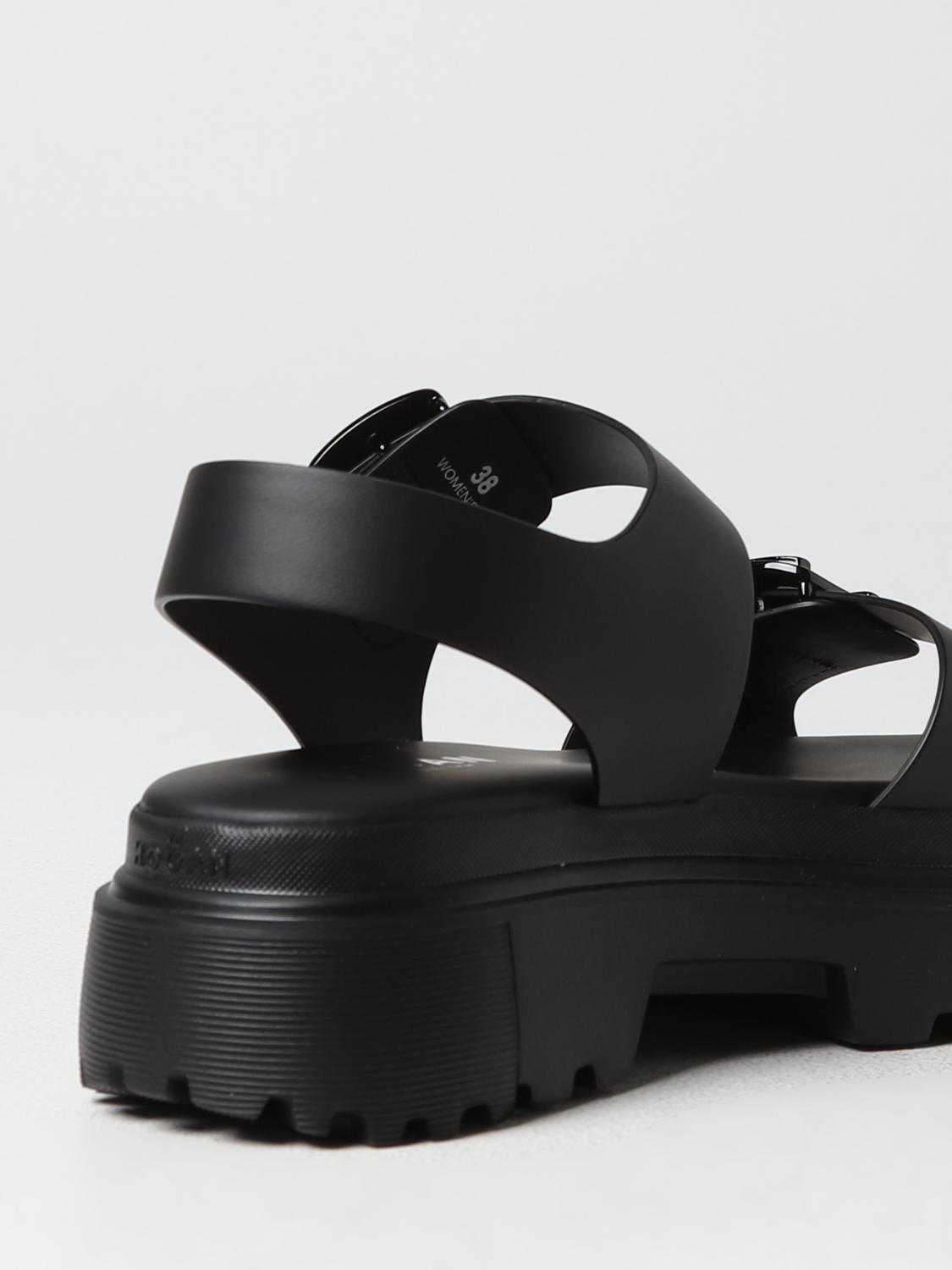 HOGAN SANDALIAS PLANAS: Zapatos mujer Hogan, Negro - Img 3