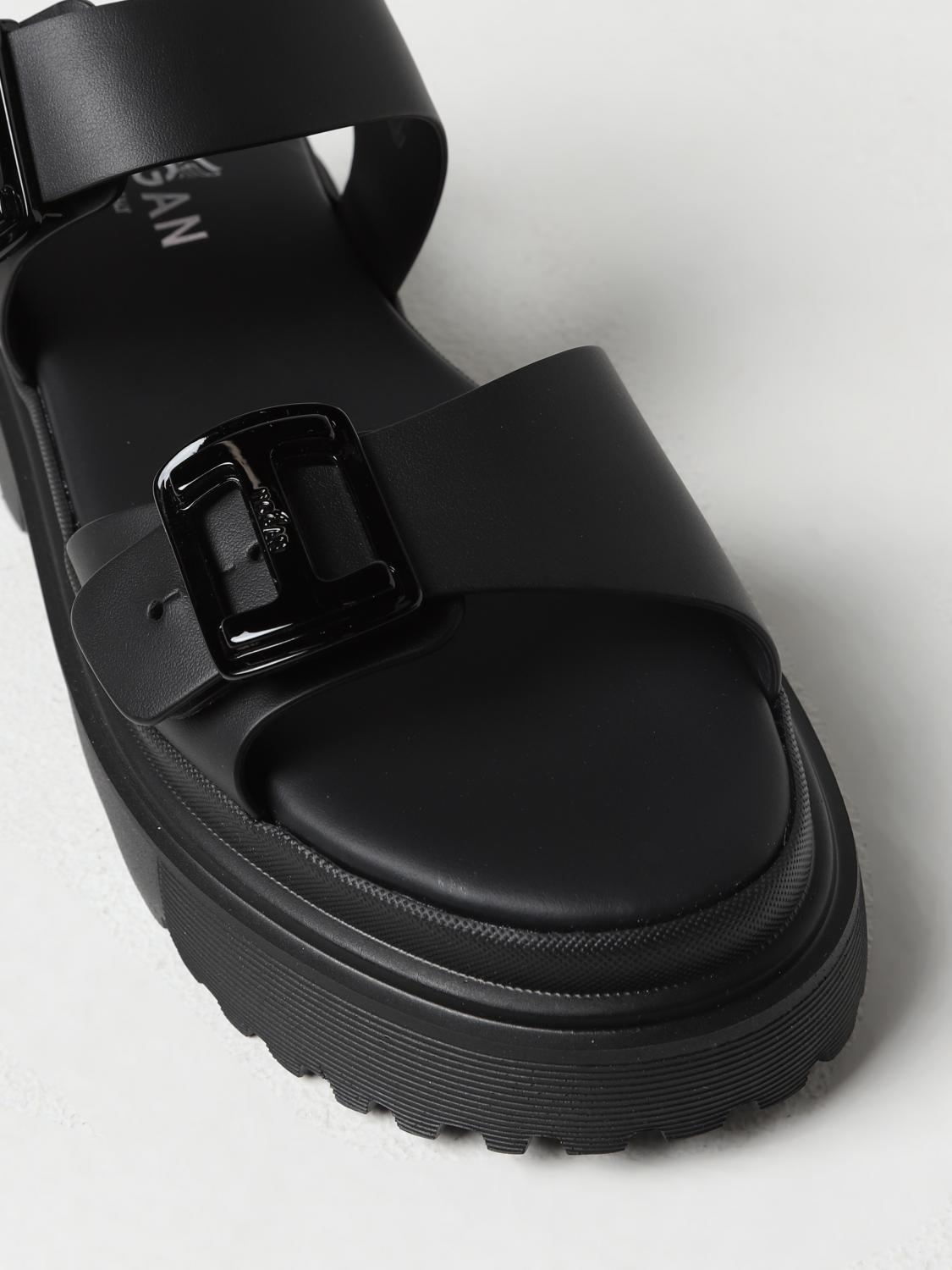 HOGAN SANDALIAS PLANAS: Zapatos mujer Hogan, Negro - Img 4