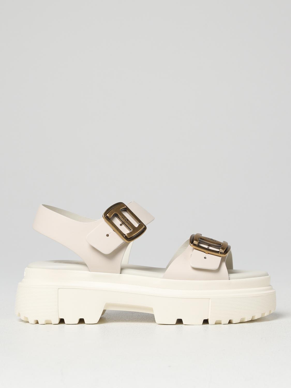 HOGAN FLACHE SANDALEN: Schuhe damen Hogan, Grau - Img 1