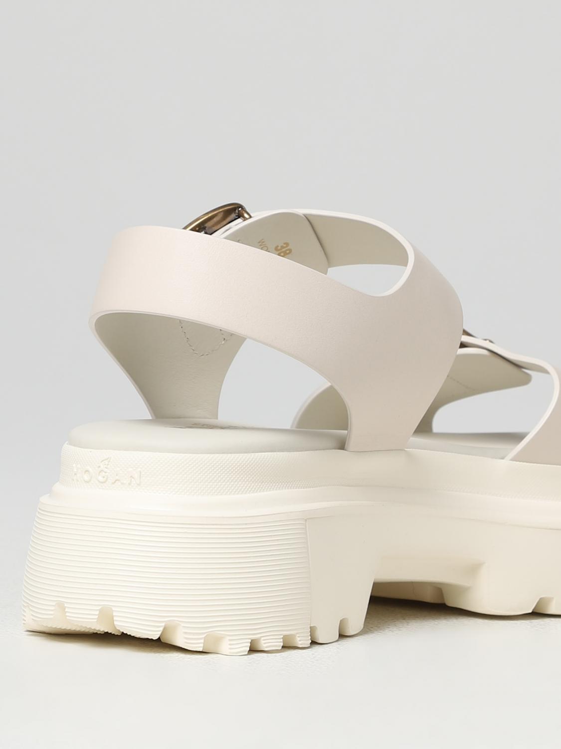 HOGAN FLACHE SANDALEN: Schuhe damen Hogan, Grau - Img 3