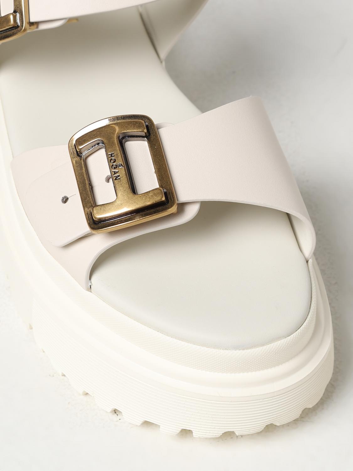 HOGAN FLACHE SANDALEN: Schuhe damen Hogan, Grau - Img 4