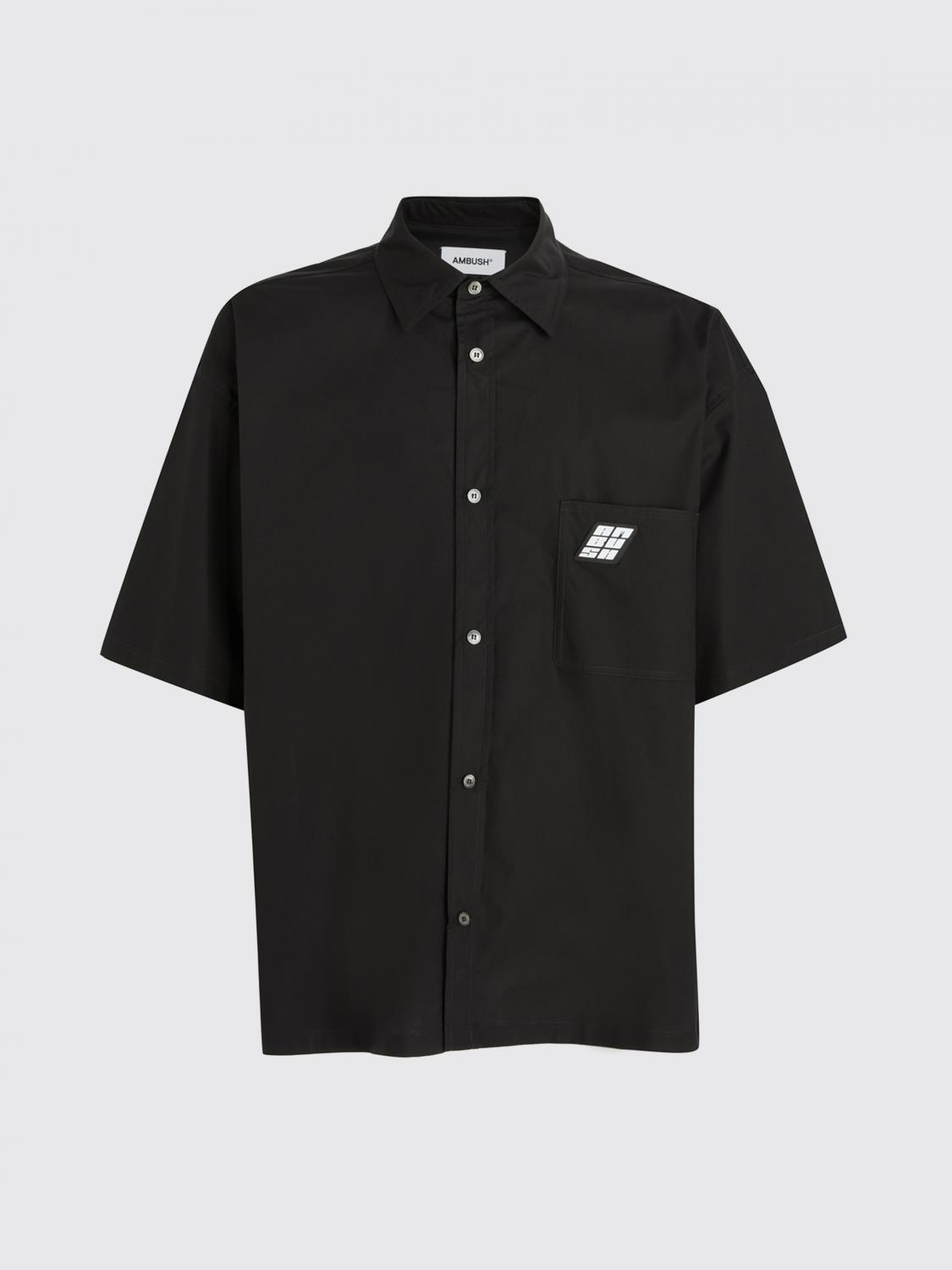 AMBUSH CAMICIA: Camicia Ambush in cotone, Nero - Img 1